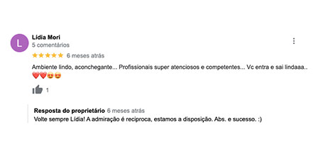 Depoimento - MyLash Jardins